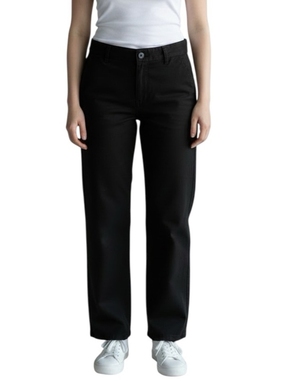 KOTN cotton black straight leg high rise utility pants Sz 30 excellent condition